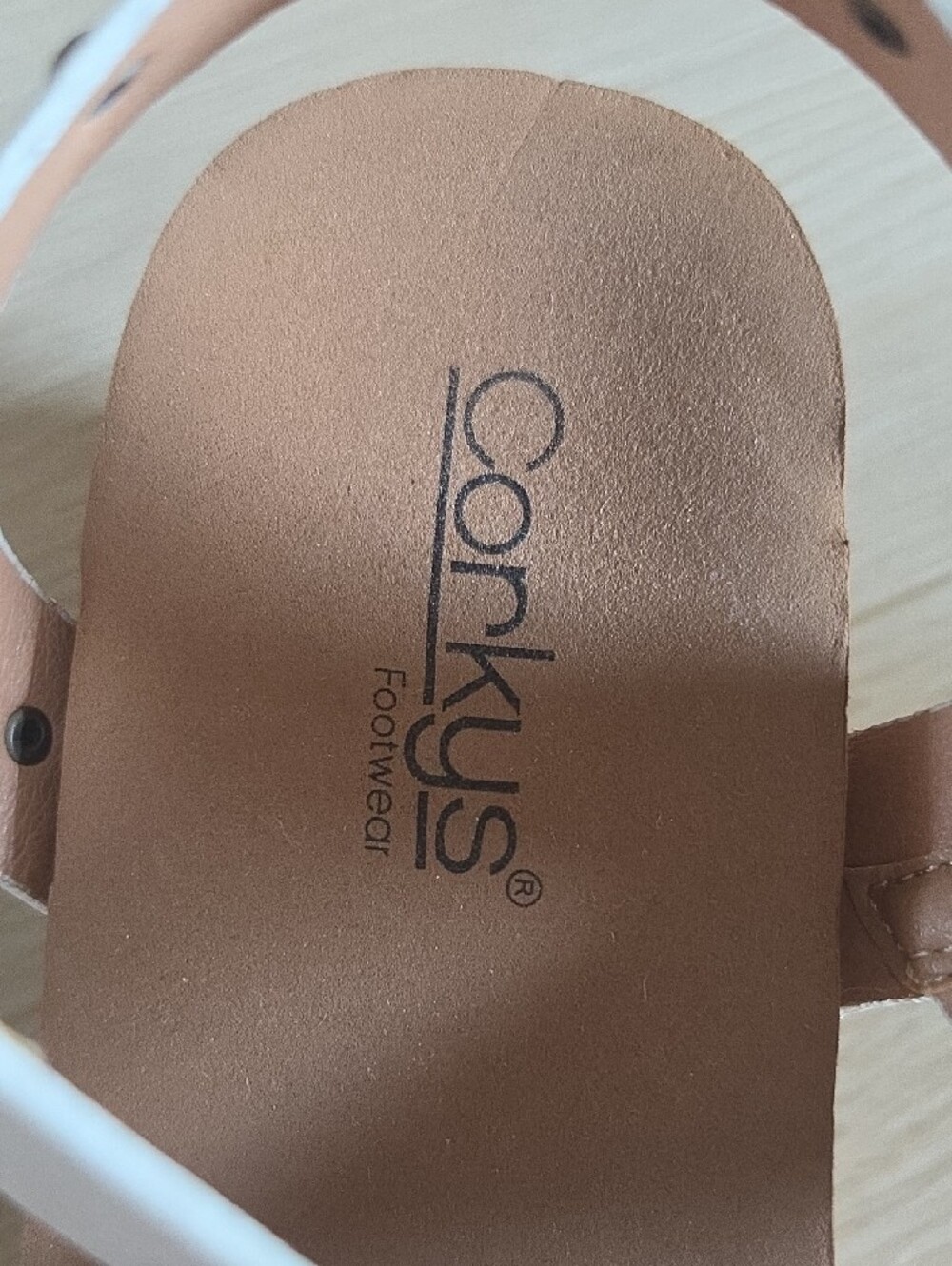 Corkys White Studded Cork Wedge Sandals - Picture 16 of 16